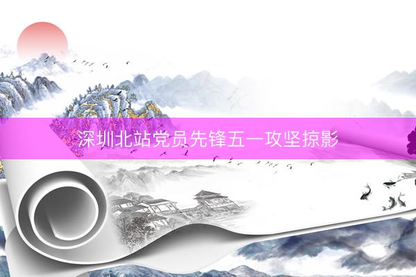 深圳北站党员先锋五一攻坚掠影