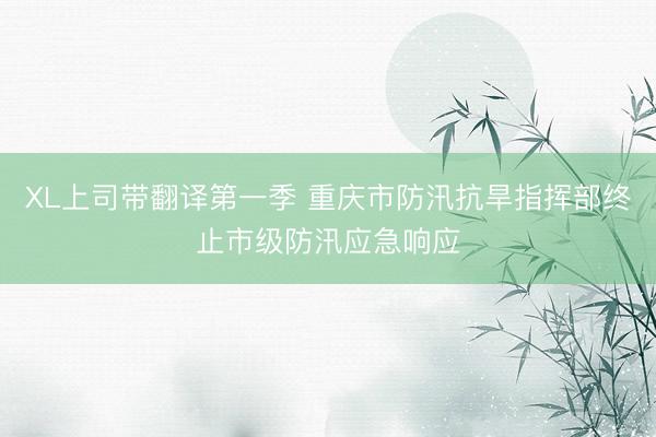 XL上司带翻译第一季 重庆市防汛抗旱指挥部终止市级防汛应急响应