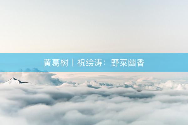 黄葛树丨祝绘涛：野菜幽香